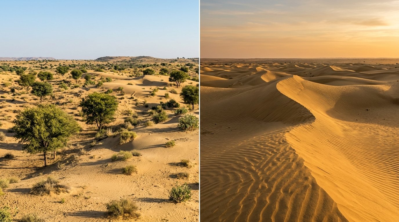 Osian’s smaller dunes vs Sam’s big-ridge sweep, split frame