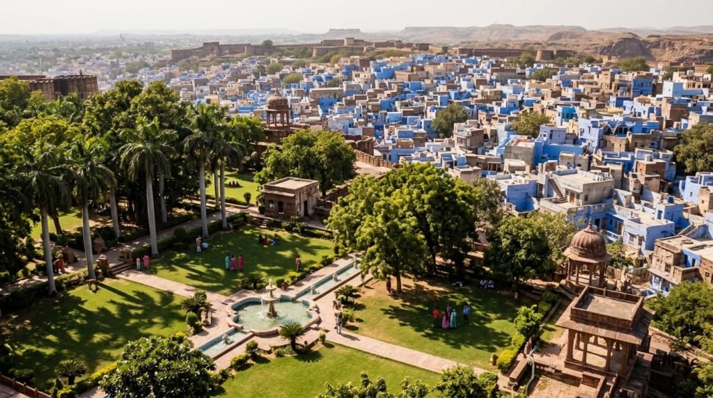 palm avenues and families at a distance