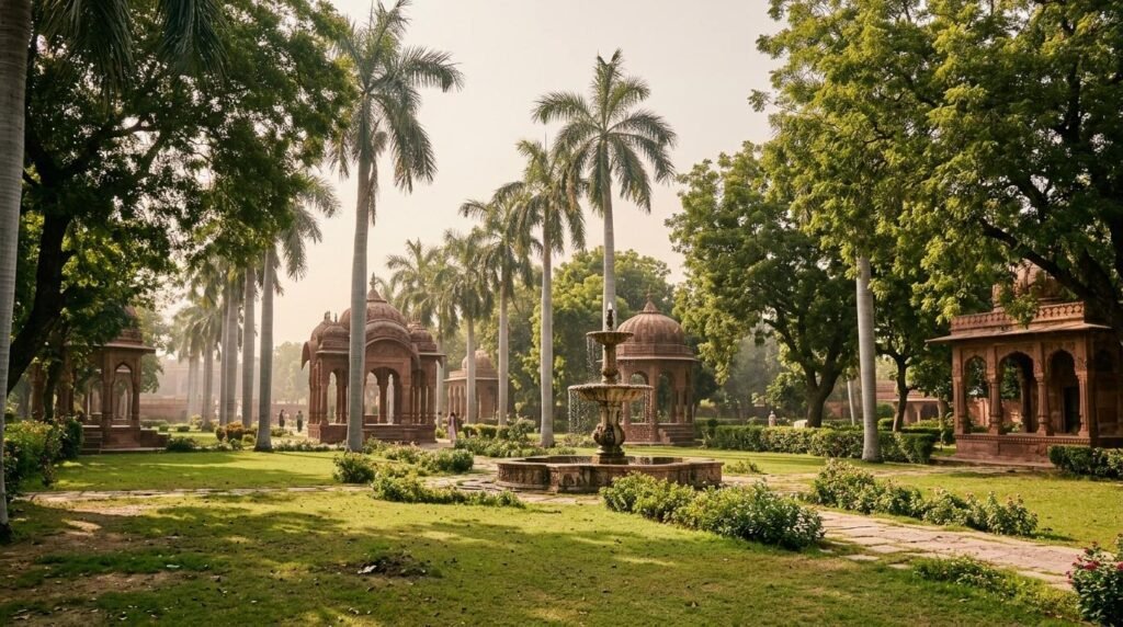 palm avenues and families at a distance